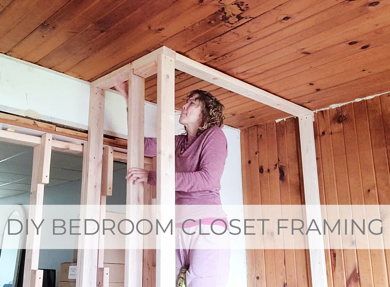 Showcase of DIY Bedroom Closet Framing by Livin' Real with Larissa | liinvrealwithlarissa.com #livinrealwithlarissa