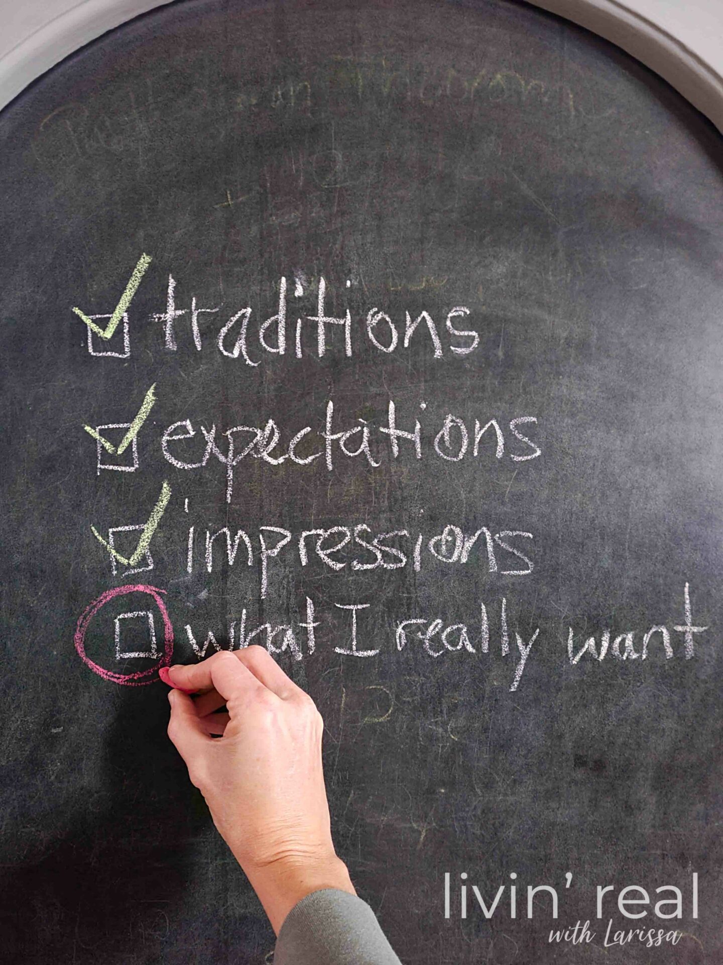 Traditional Holiday Expectations that can cause more harm than good | Let's have intentional celebration | Livin' Real with Larissa | livinrealwithlarissa.com #livinrealwithlarissa Traditional Holiday Expectations that can cause more harm than good | Let's have intentional celebration | Livin' Real with Larissa | livinrealwithlarissa.com #livinrealwithlarissa