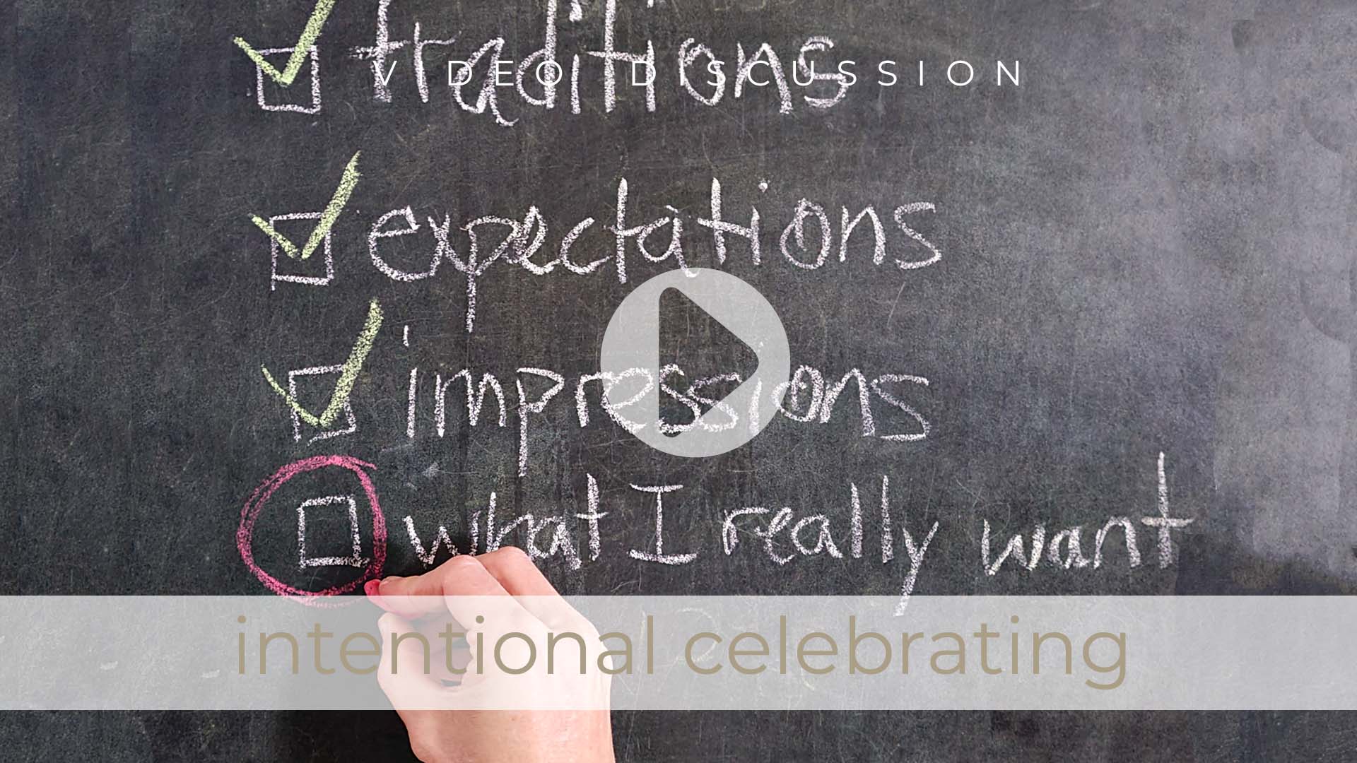 Video Discussion of Intentional Celebration - to bring joy back to the holidays by Livin' Real with Larissa | livinrealwithlarissa.com #livinrealwithlarissa Video Discussion of Intentional Celebration - to bring joy back to the holidays by Livin' Real with Larissa | livinrealwithlarissa.com #livinrealwithlarissa