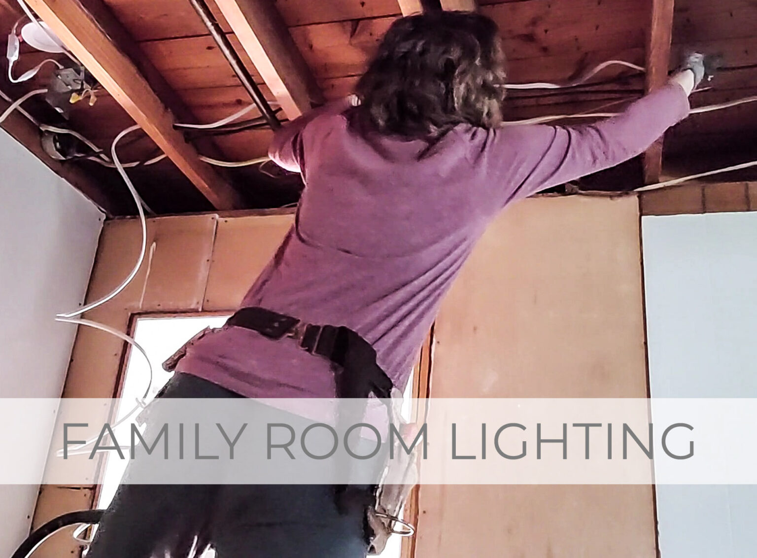 Showcase of DIY Family Room Lighting by Livin' Real with Larissa | livinrealwithalrissa.com #livinrealwithlarissa
