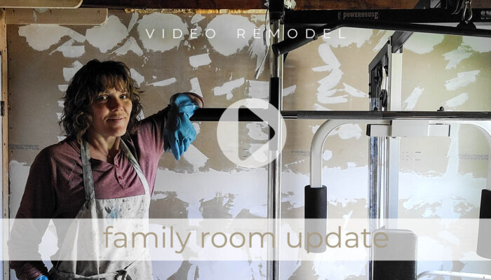 Video Vlog of New Home Family Room Update by Livin' Real with Larissa | livinrealwithlarissa.com #livinrealwithlarissa